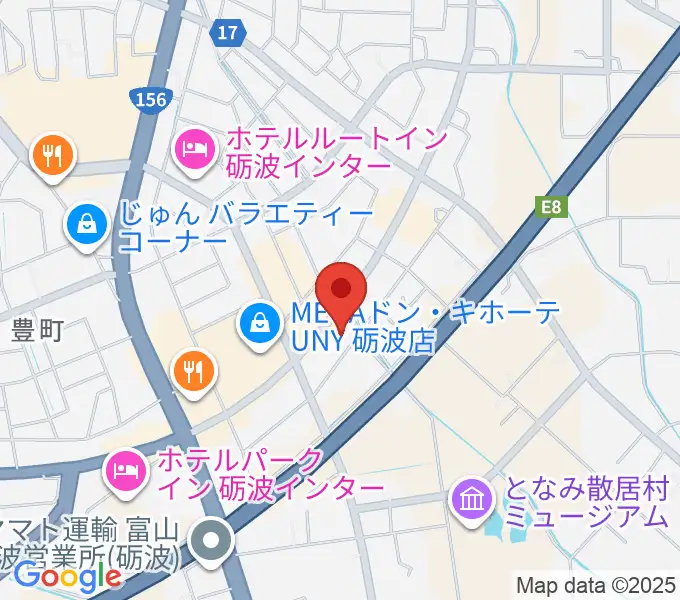 エフエムとなみの地図