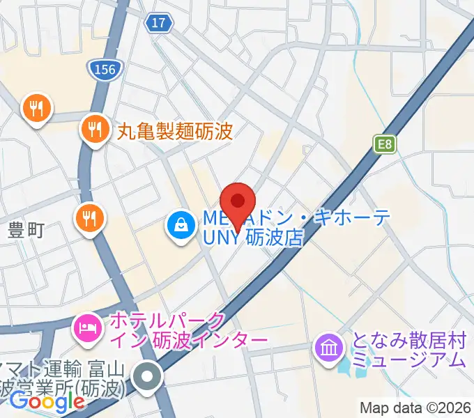 エフエムとなみの地図