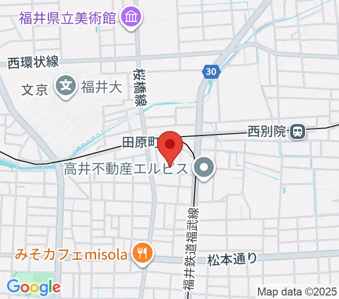 福井街角放送の地図