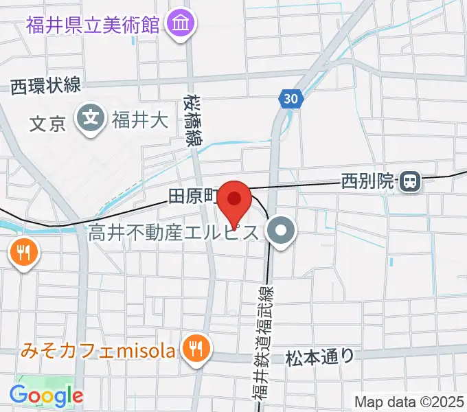 福井街角放送の地図