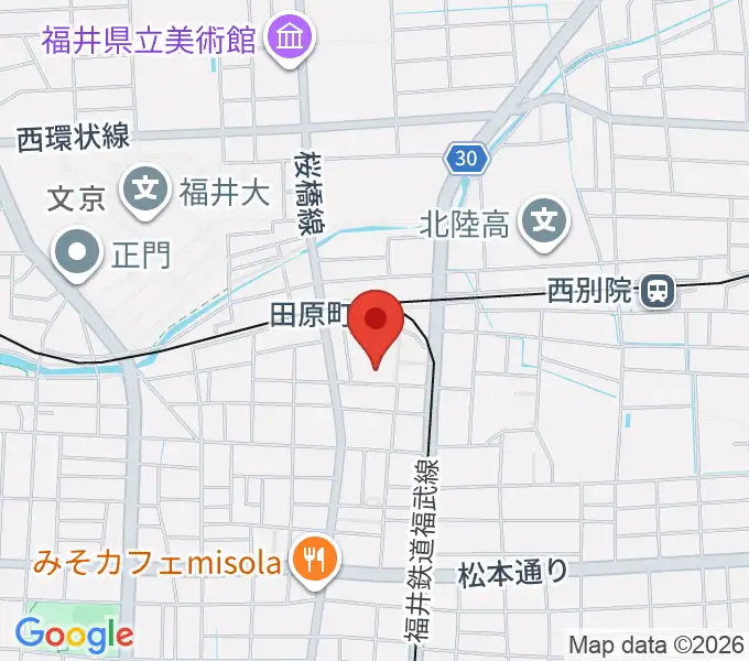 福井街角放送の地図