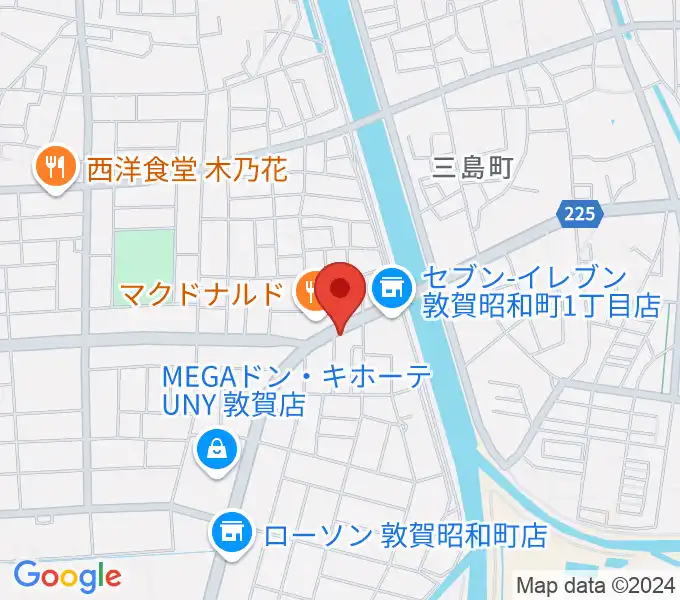 敦賀FM ハーバーステーションの地図