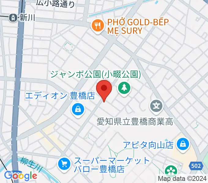 やしの実FM（エフエム豊橋）の地図