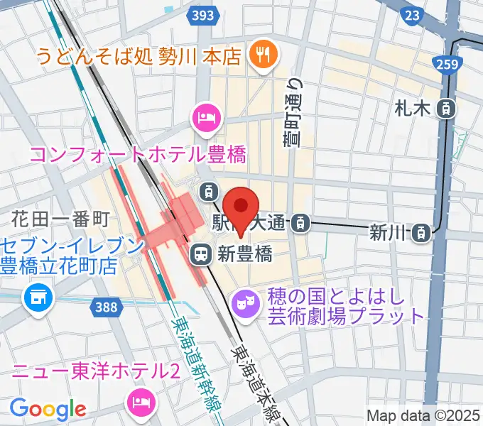 やしの実FMの地図