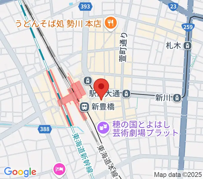 やしの実FMの地図