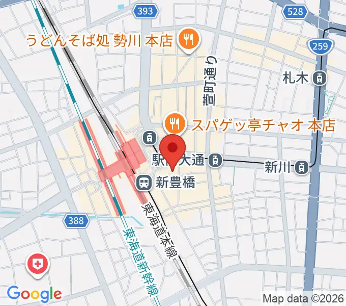 やしの実FMの地図