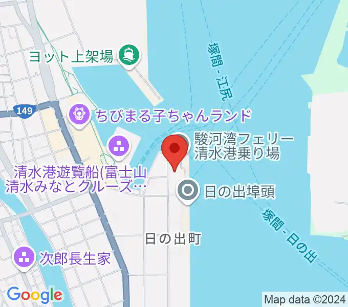 エフエムしみず マリンパルの地図