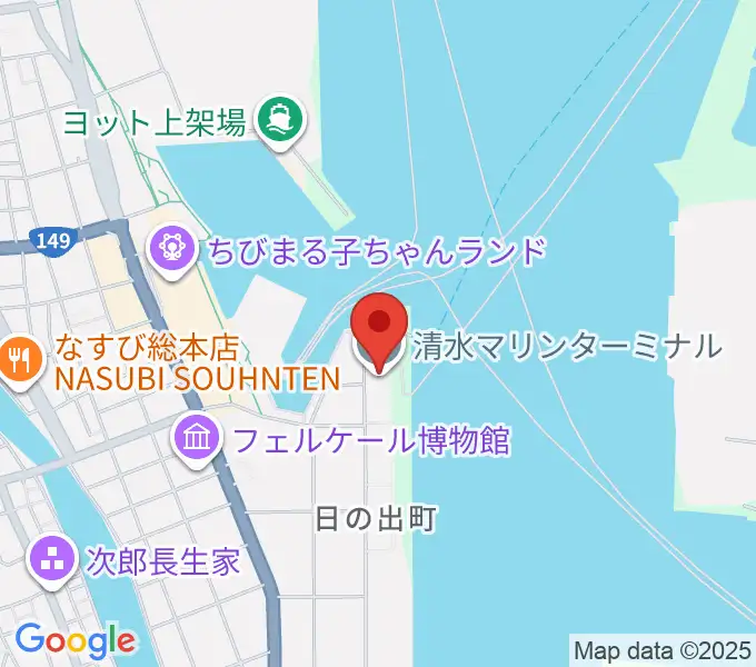 エフエムしみず マリンパルの地図