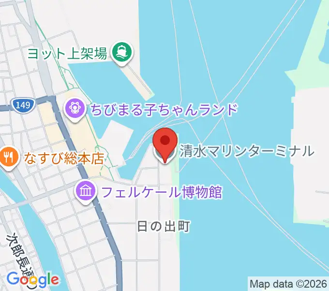 エフエムしみず マリンパルの地図