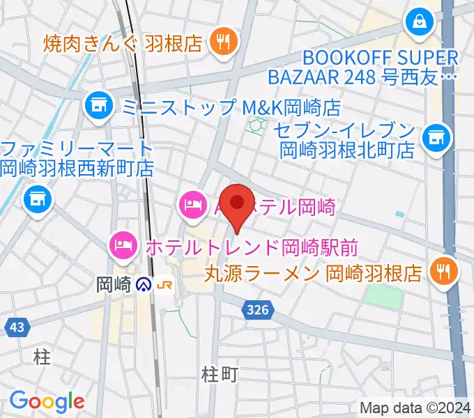 エフエムEGAOの地図