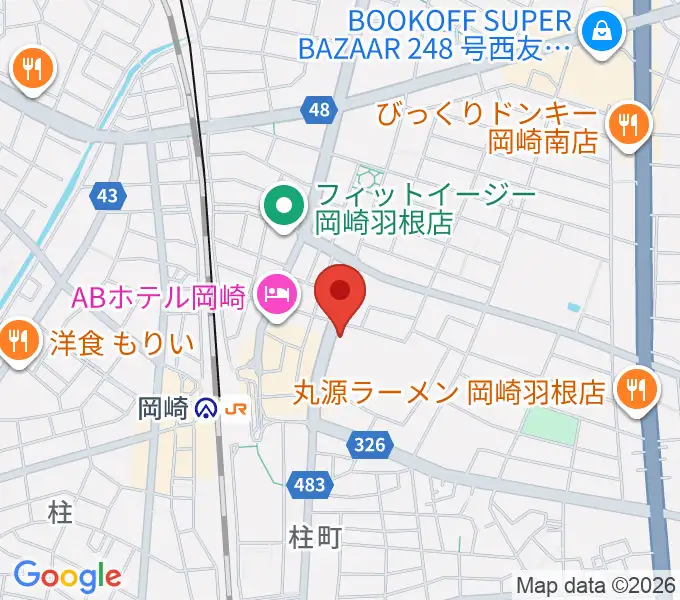 エフエムEGAOの地図