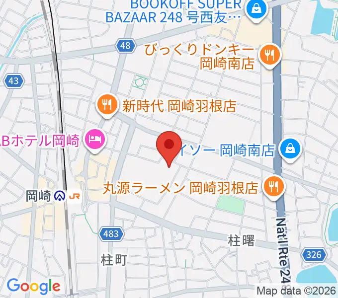 エフエムEGAOの地図