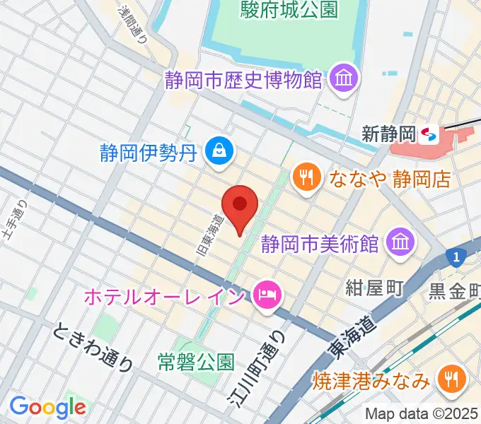 シティエフエム静岡 FM-Hiの地図