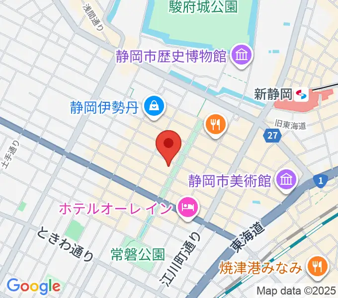 シティエフエム静岡 FM-Hiの地図