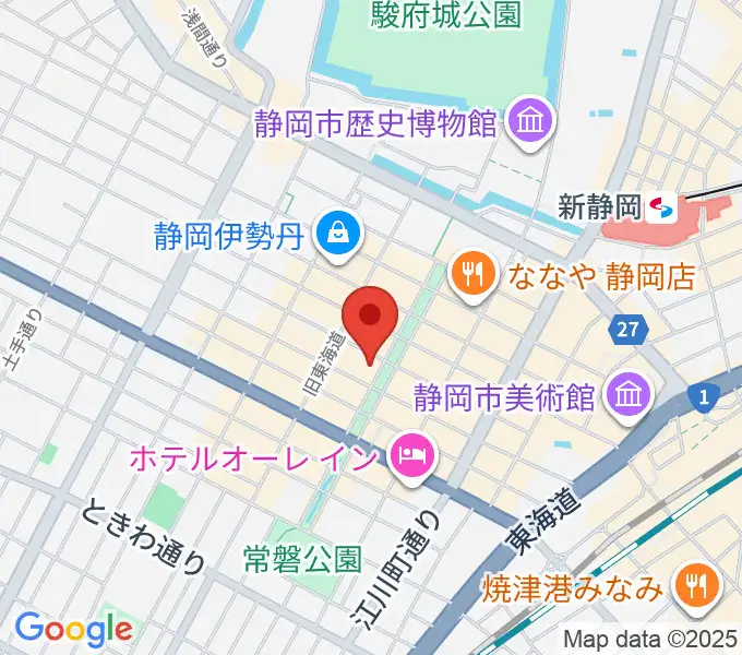 シティエフエム静岡 FM-Hiの地図