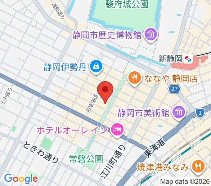 シティエフエム静岡 FM-Hiの地図