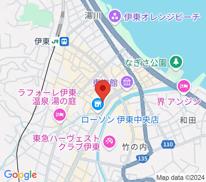 エフエム伊東なぎさステーションの地図