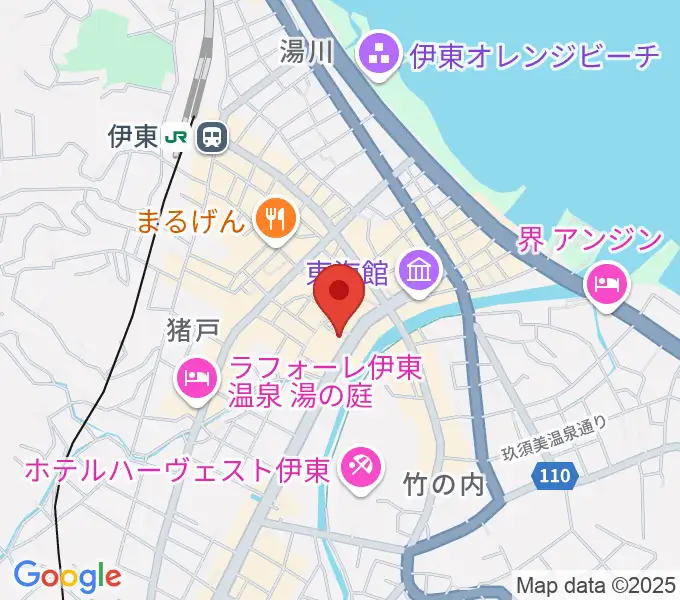 エフエム伊東なぎさステーションの地図