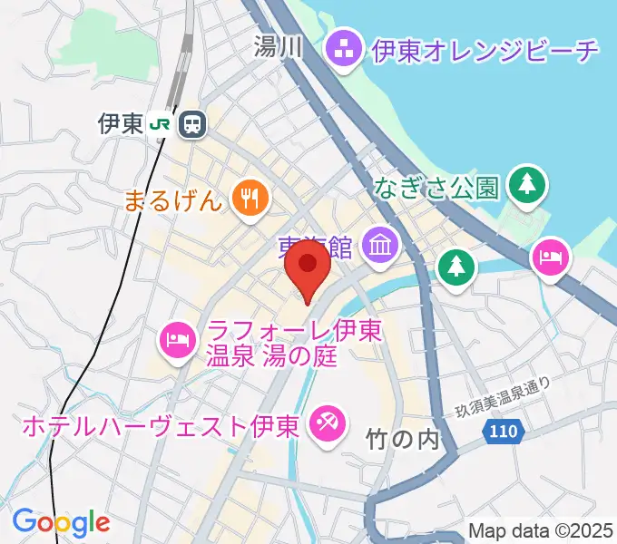 エフエム伊東なぎさステーションの地図