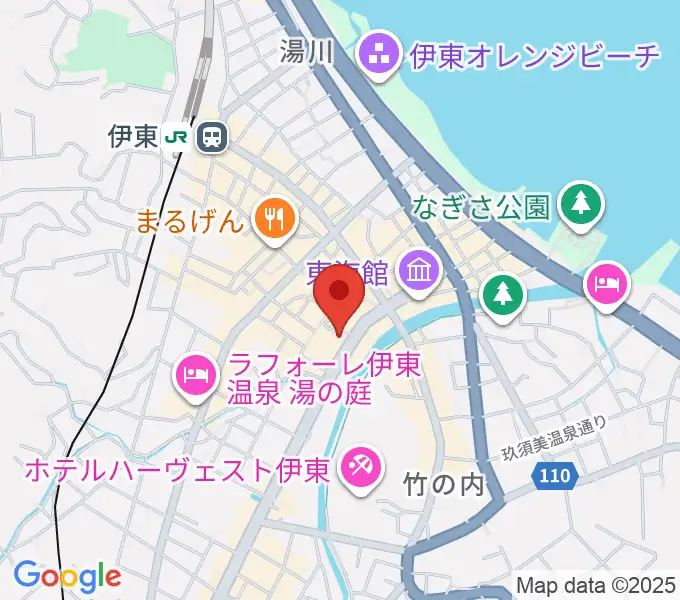 エフエム伊東なぎさステーションの地図
