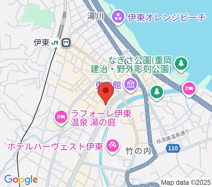 エフエム伊東なぎさステーションの地図