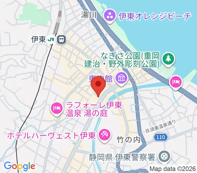 エフエム伊東なぎさステーションの地図