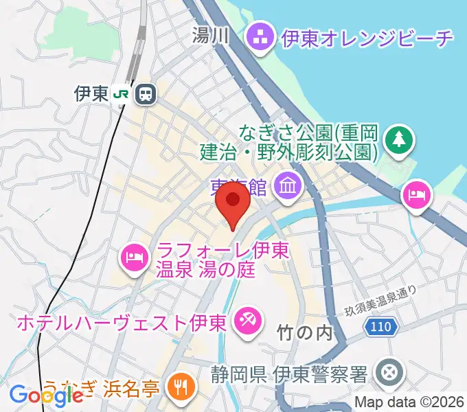 エフエム伊東なぎさステーションの地図