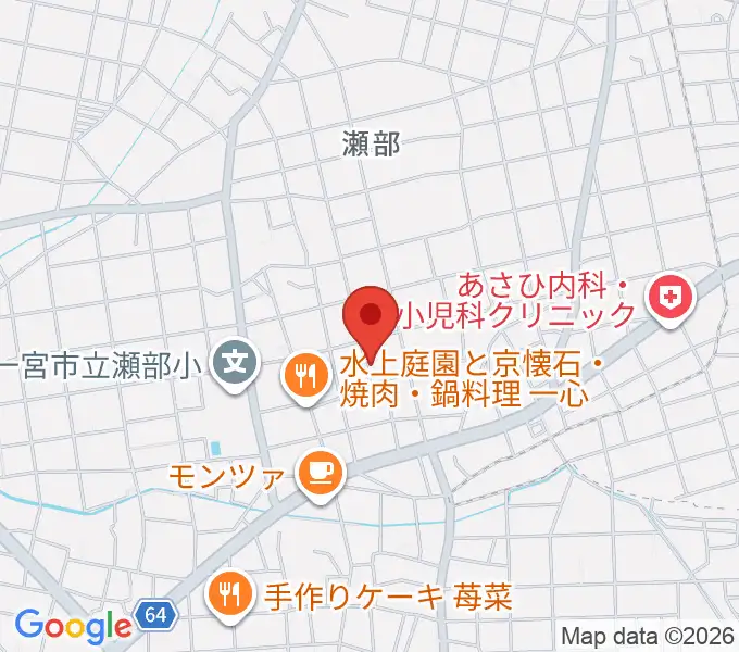 ピアノ教室luce 一宮瀬部校の地図