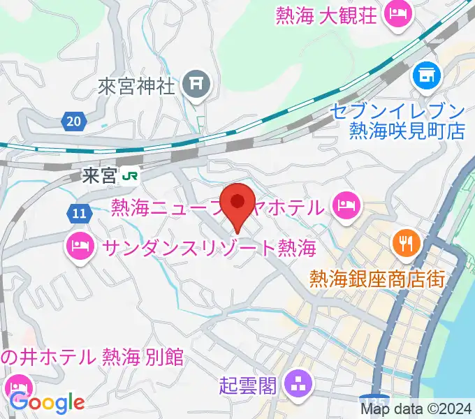 エフエム熱海湯河原 Ciao!の地図