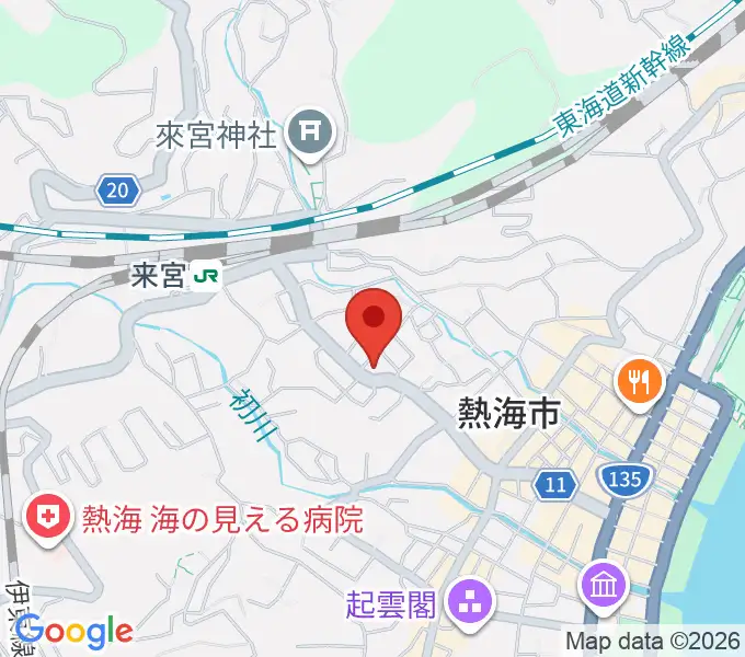 エフエム熱海湯河原 Ciao!の地図
