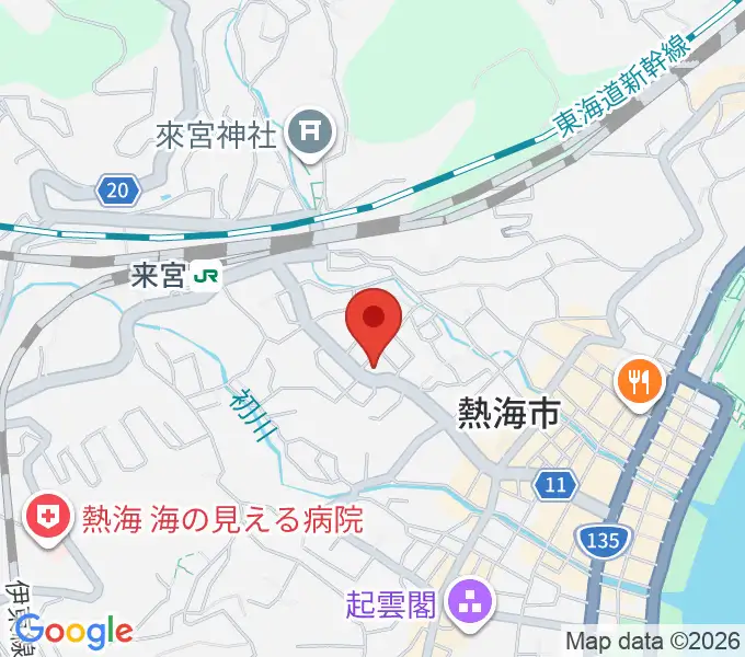 エフエム熱海湯河原 Ciao!の地図