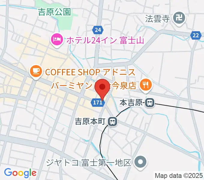 ラジオエフ Radio-fの地図