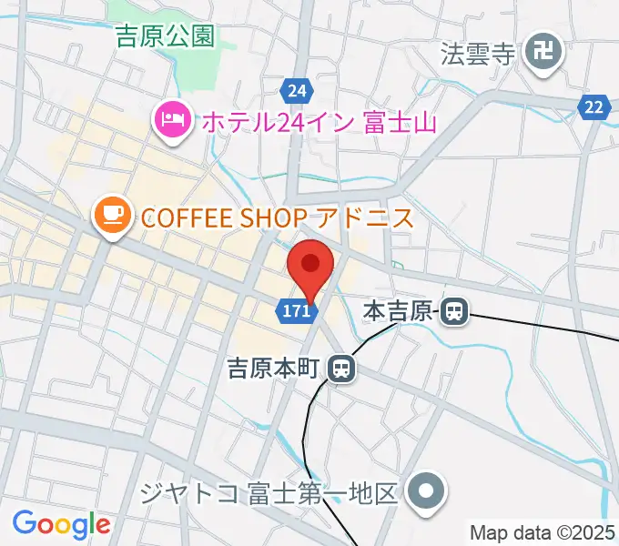 ラジオエフ Radio-fの地図