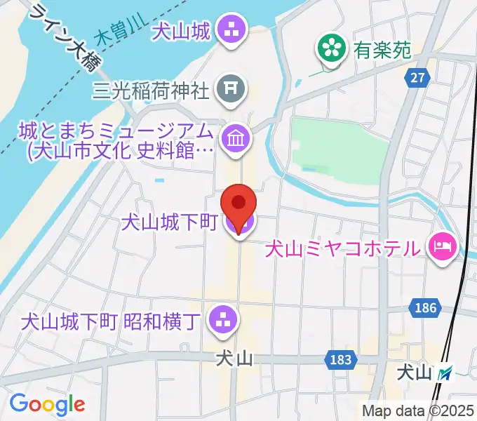 愛知北エフエム放送の地図