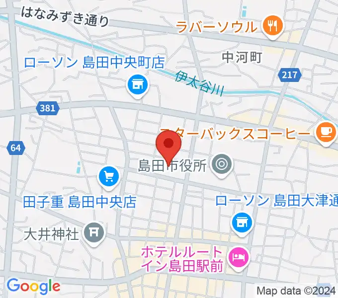 FM島田の地図