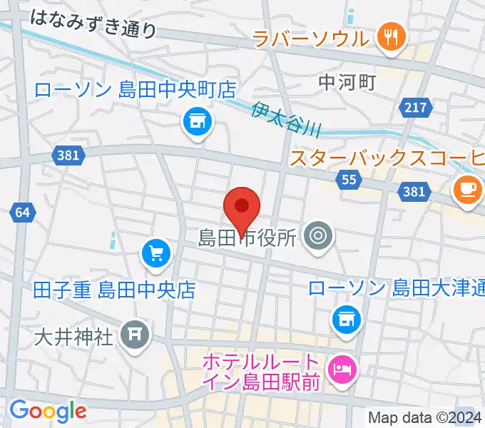 FM島田の地図