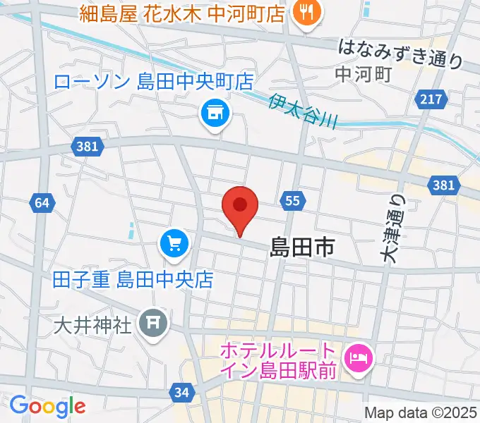 FM島田の地図