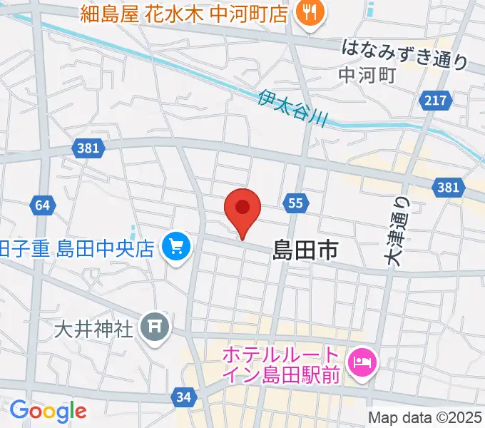 FM島田の地図
