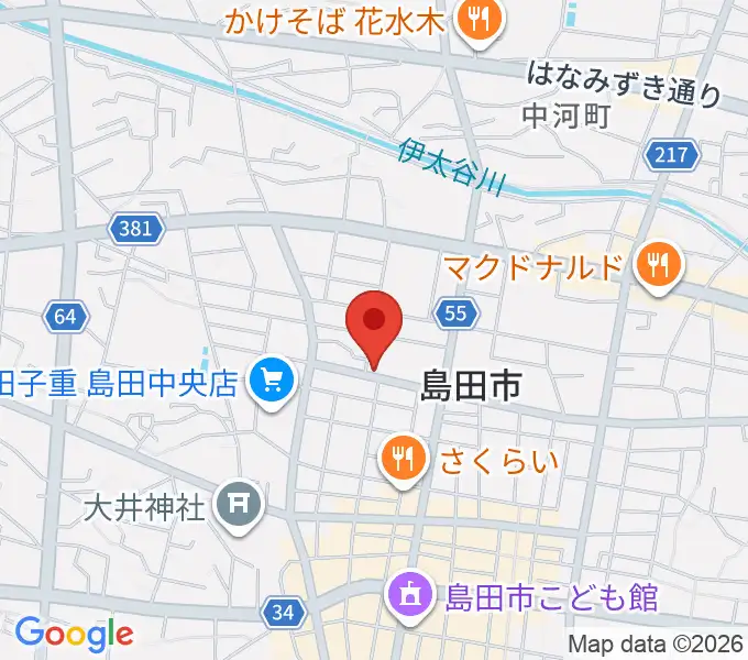 FM島田の地図
