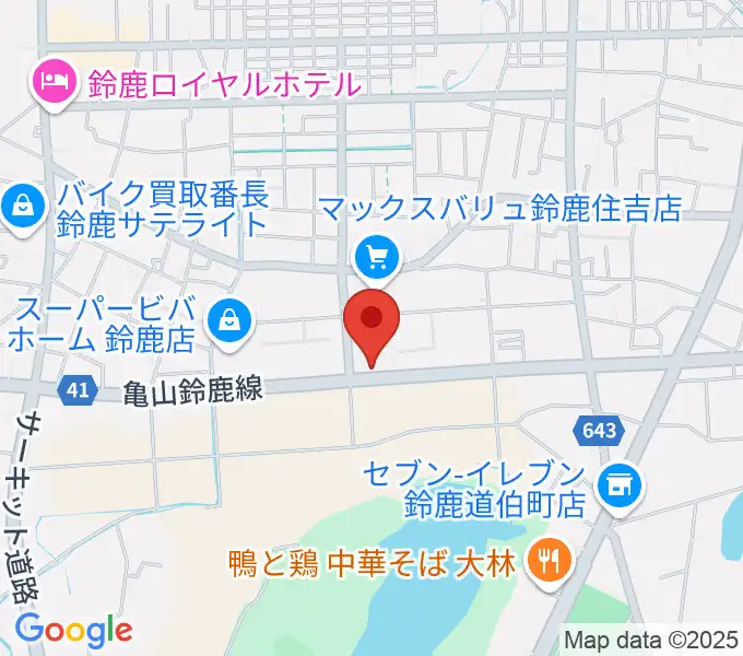 鈴鹿ヴォイスFMの地図