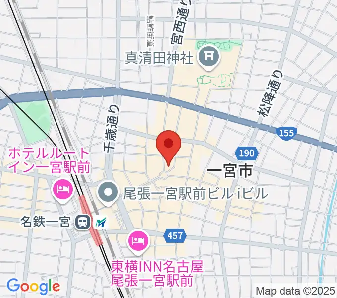 FMいちのみやの地図