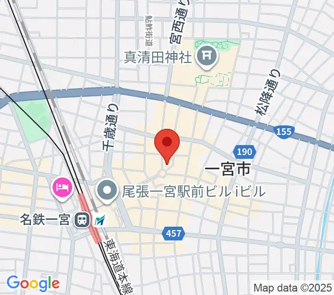 FMいちのみやの地図