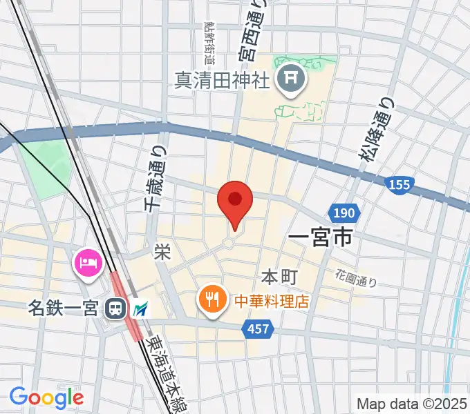 FMいちのみやの地図