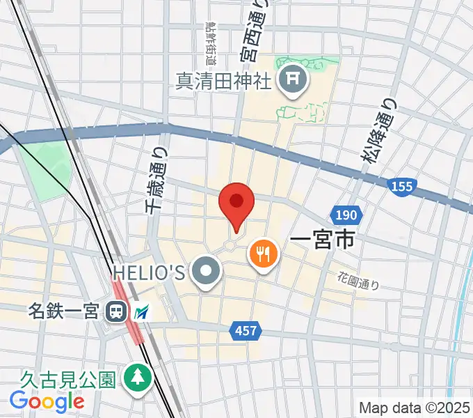 FMいちのみやの地図