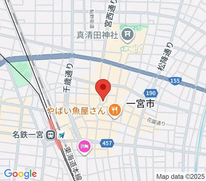 FMいちのみやの地図