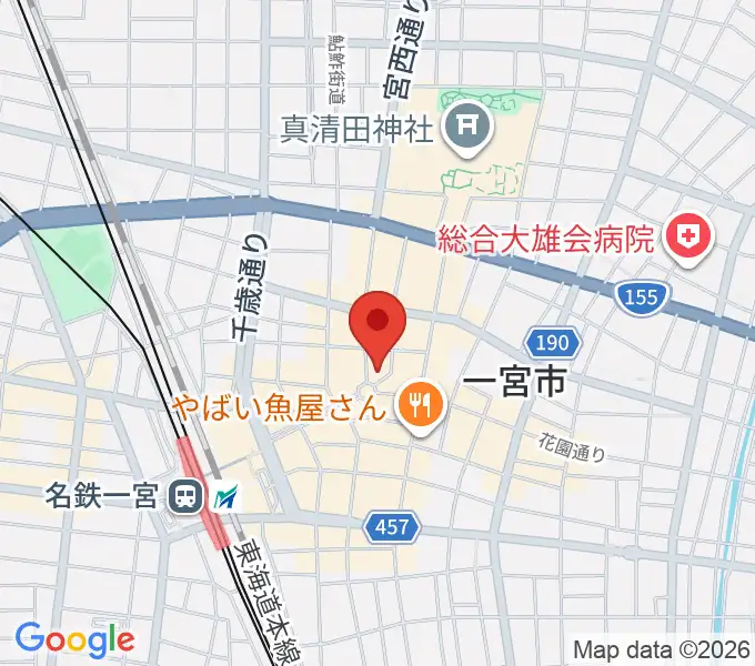 FMいちのみやの地図