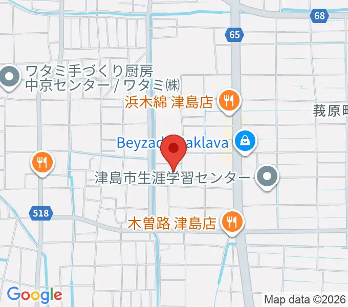 エフエムななみの地図