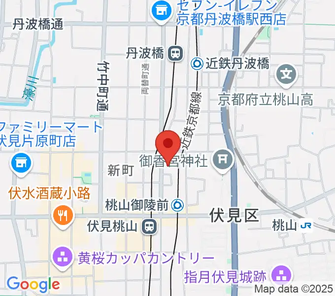FM845の地図