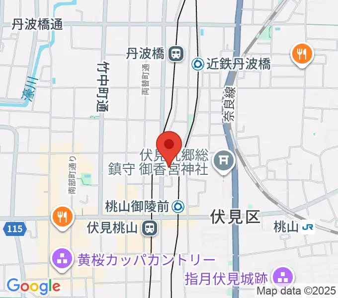 京都リビングエフエム FM845の地図