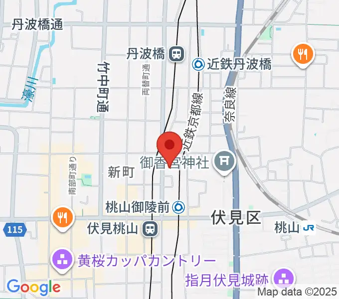 京都リビングエフエム FM845の地図